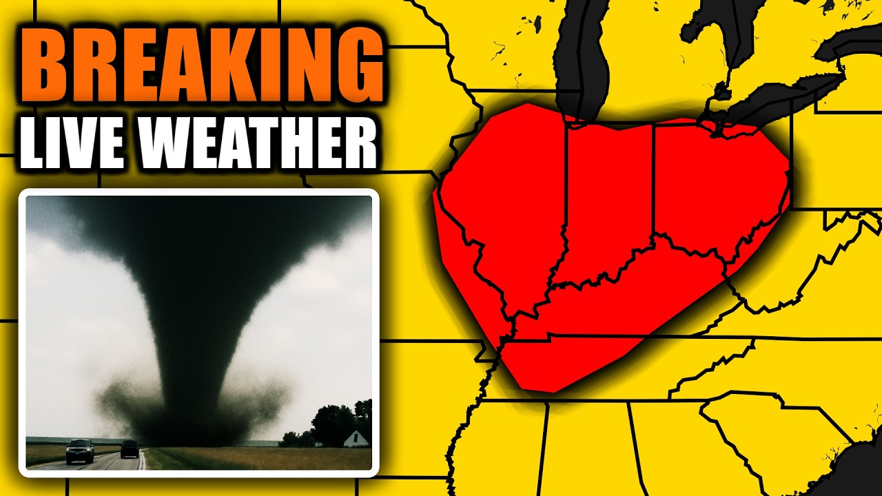🔴 LIVE - ENHANCED TORNADO RISK IN THE OHIO VALLEY - STORM CHASERS ON THE GROUND