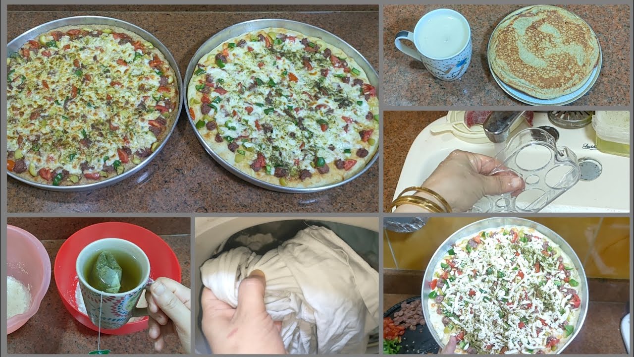 فطار و غداء و كمان شويه تنظيفات عالسريع 