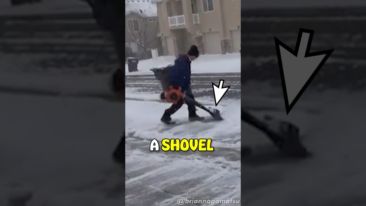 The Easiest Way To Shovel Snow?!