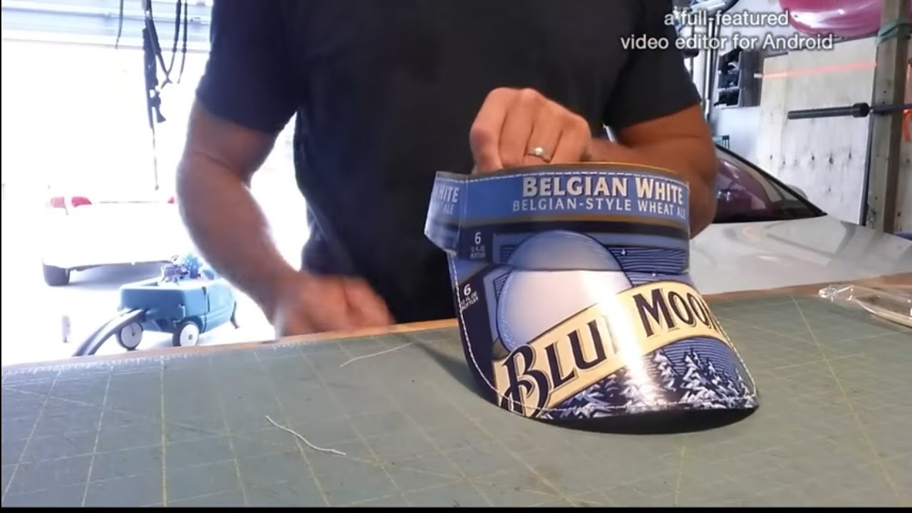 How to make a Beer box visor