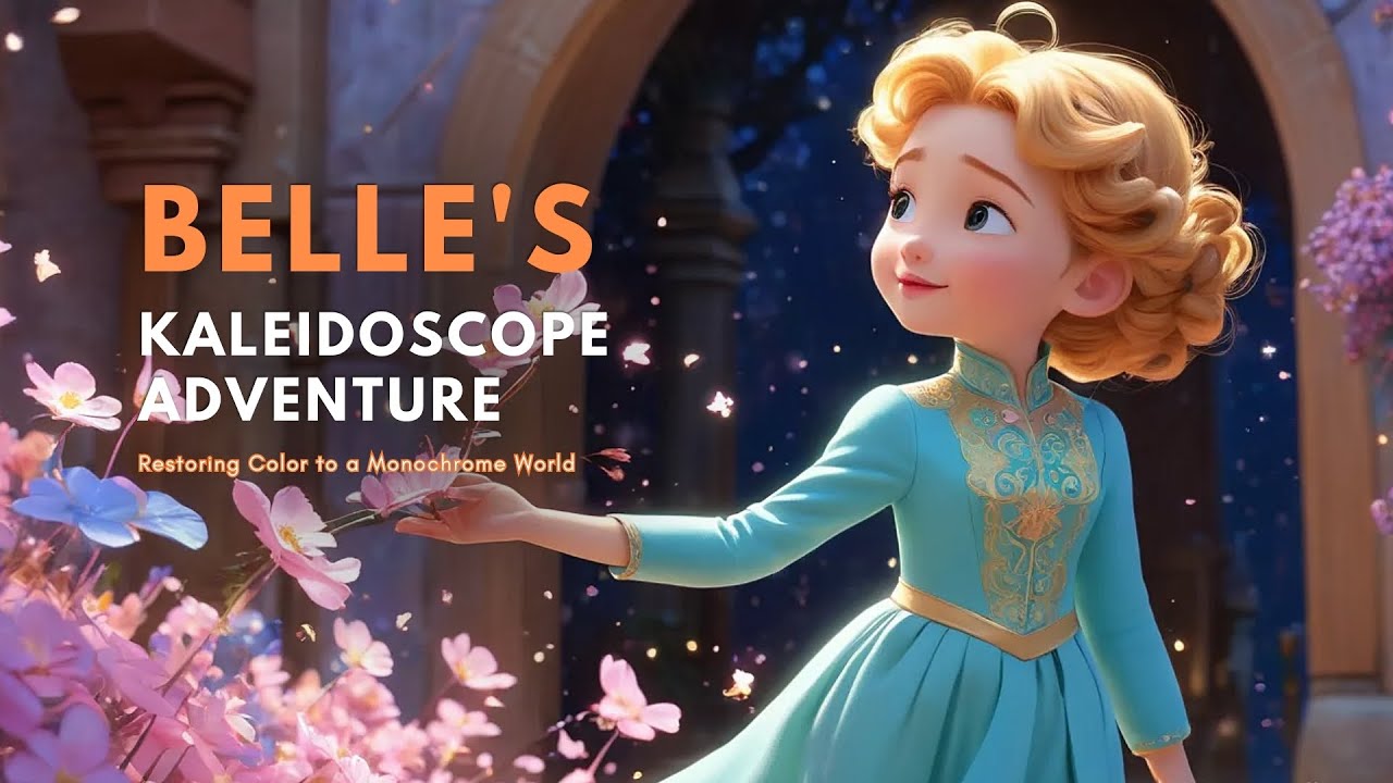 Belle's Kaleidoscope Adventure: Restoring Color to a Monochrome World | Bedtime Stories | Fairy Tale