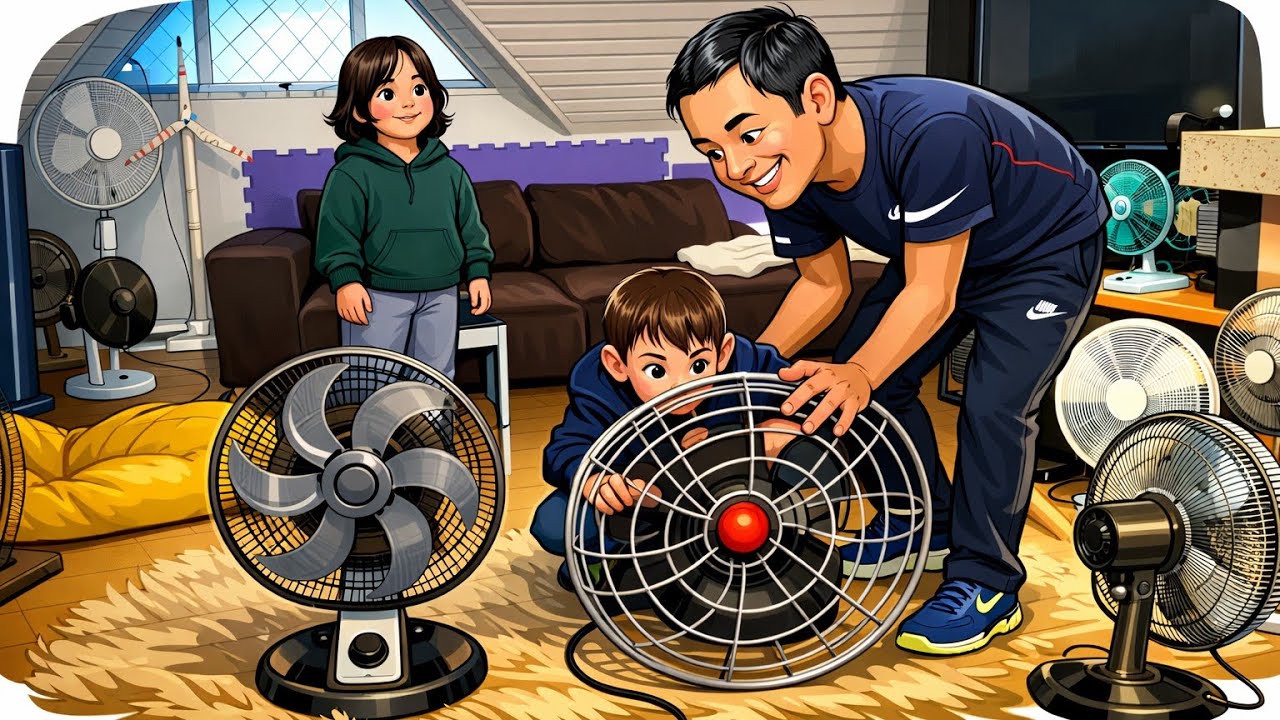 MINHA visita à casa do Pedro. Perdi todas batalha de VENTILADOR #pietronatel Fan Kipasangin Kipas 