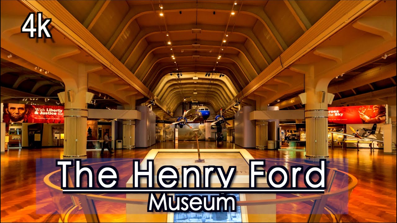 【4k】The Henry Ford Museum Virtual Tour Detroit, MI USA, (1 Hour) | 4k 60 UHD
