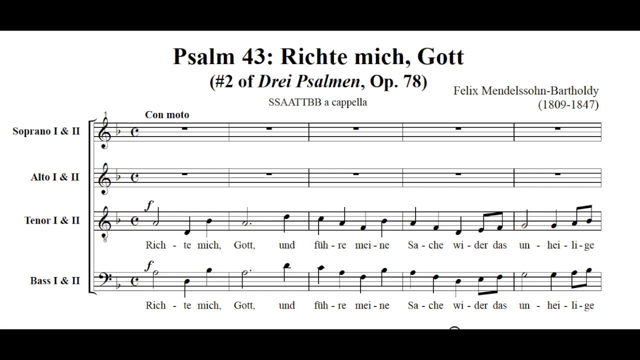 Mendelssohn - Psalm 43 