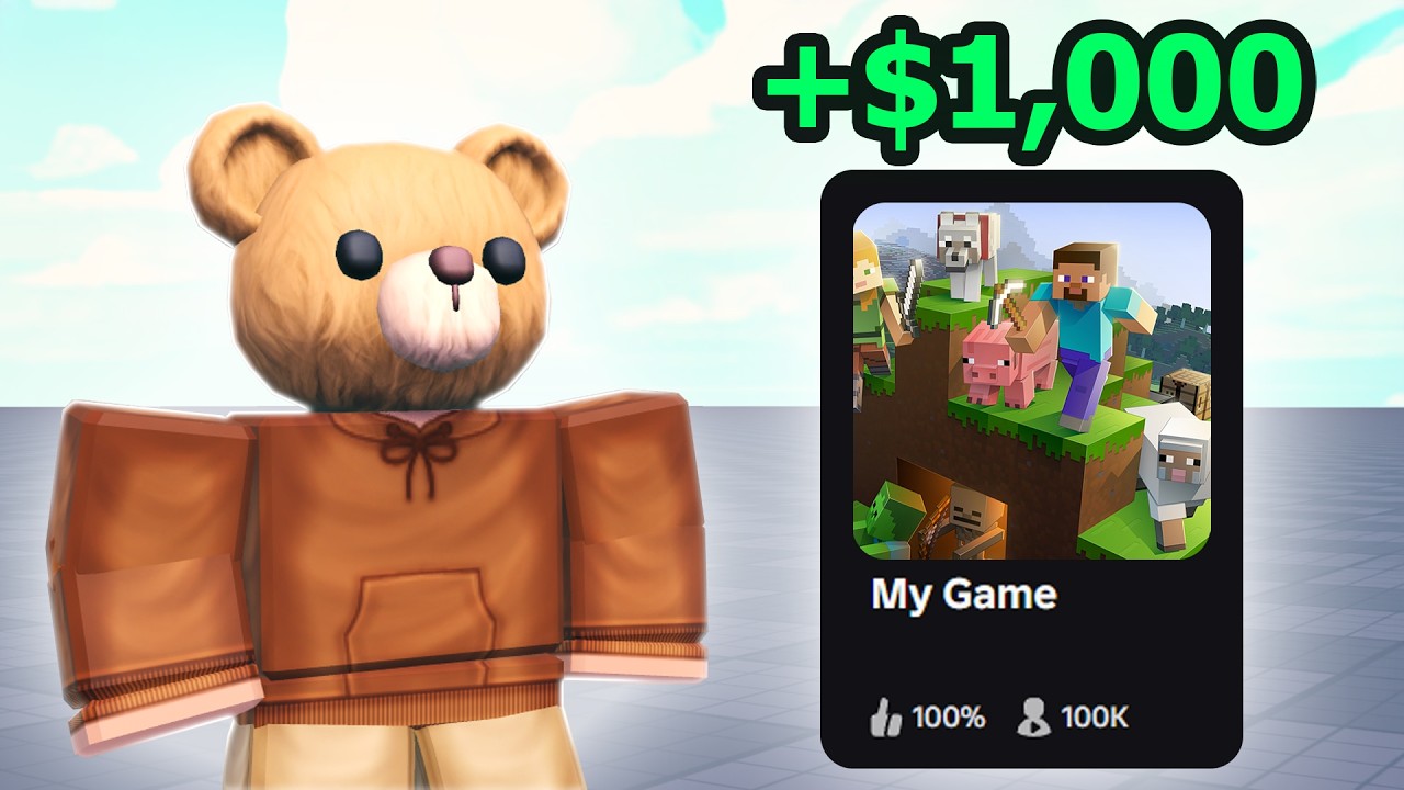 Я создал игру на Roblox за 1000 долларов!