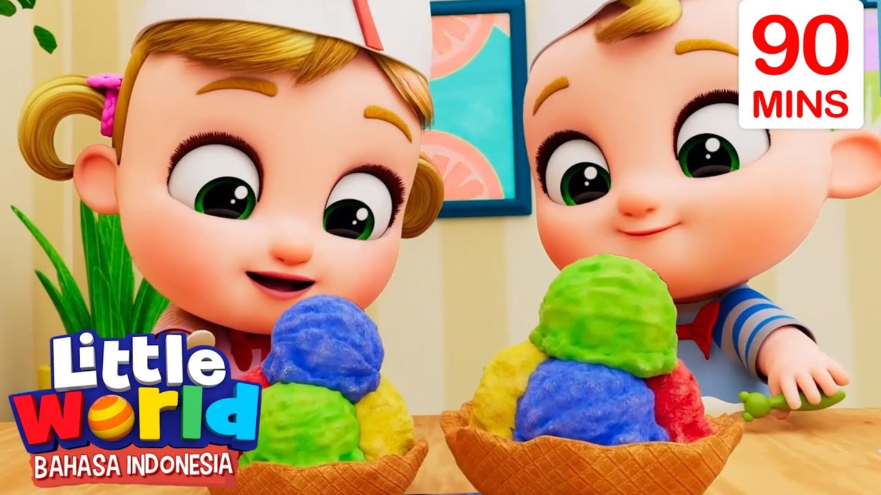 Yuk Buat Es Krim Bersama | Little World Bahasa Indonesia | Kartun Anak