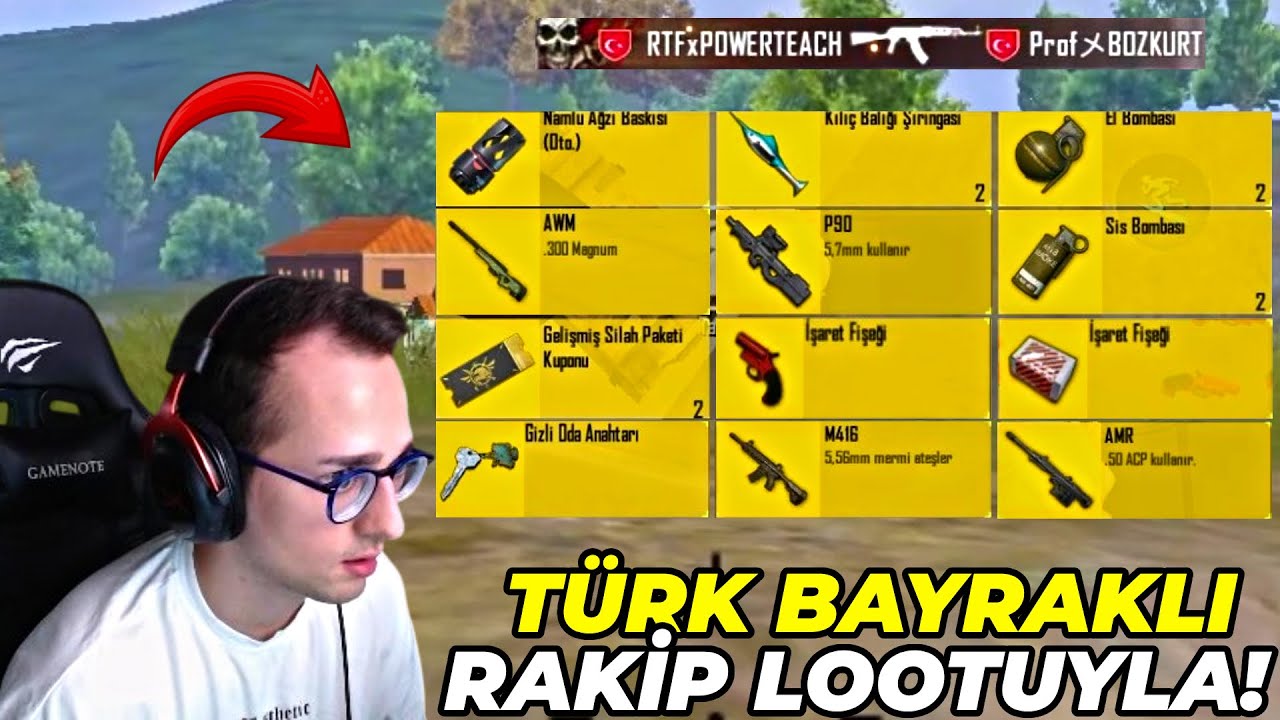 TÜRK BAYRAKLI RAKİPLERİN LOOTLARIYLA WIN ALMAK ! PUBG MOBILE