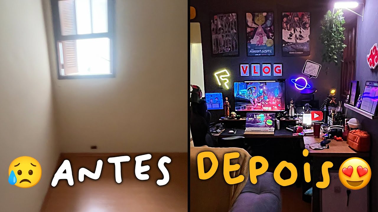 Transformei essa SALA SEM GRAÇA numa SALA GAMER DOS SONHOS! | Tour pela CASA NOVA!