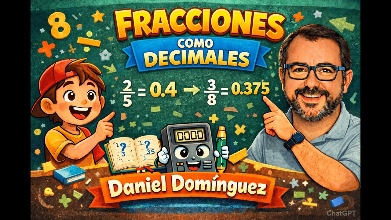 Pasar fracciones y números mixtos a decimales