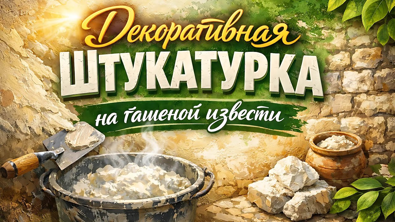 Декоративная штукатурка на извести 12-ти месячного гашения ✅