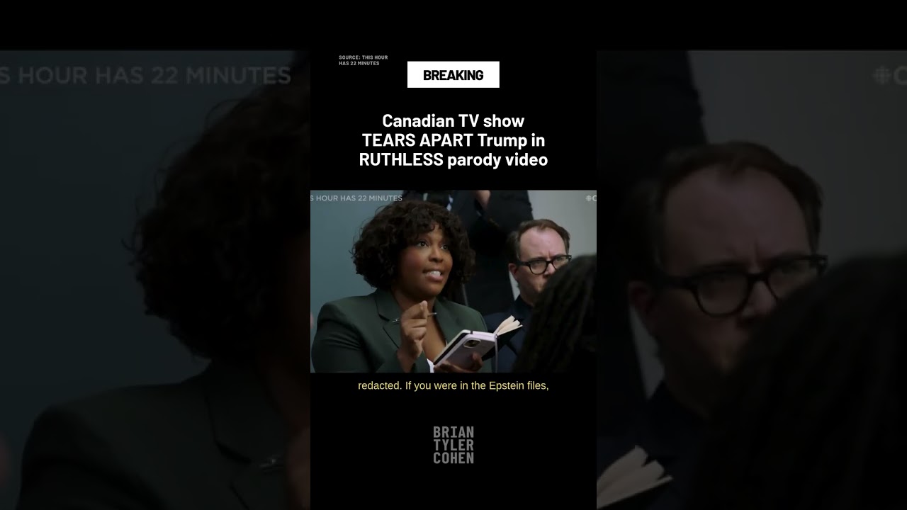 Canadian TV show TEARS APART Trump in RUTHLESS parody video