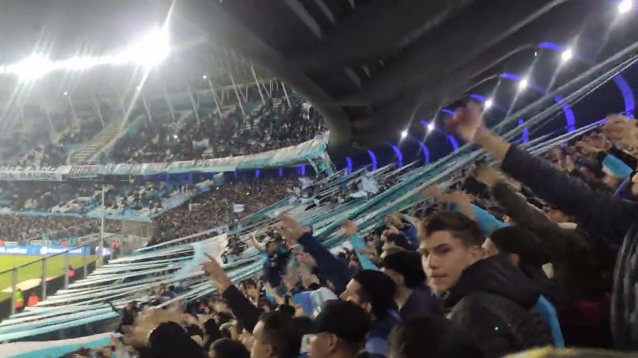 No me arrepiento de este amor + Grito de GOL !! Racing 1 - Barracas Central 1