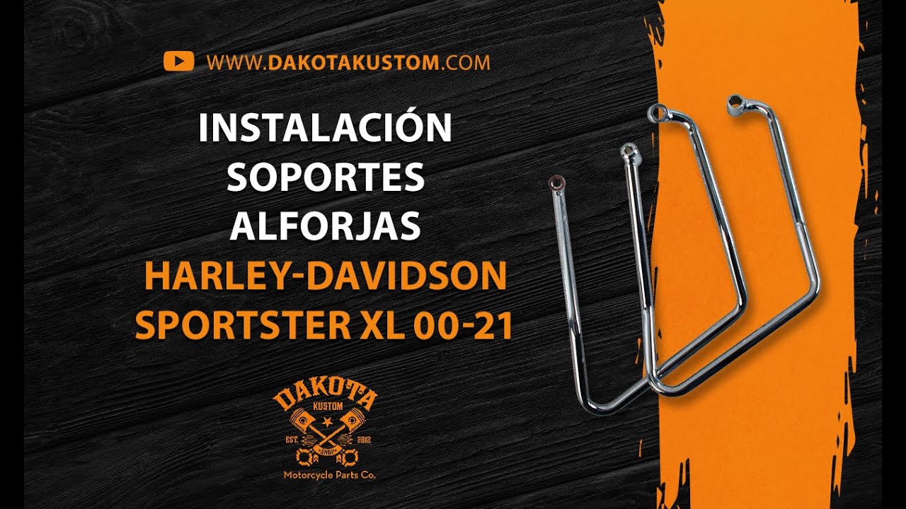 Instalación Soportes Alforjas Harley-Davidson Sportster XL 00-21 - Dakota Kustom