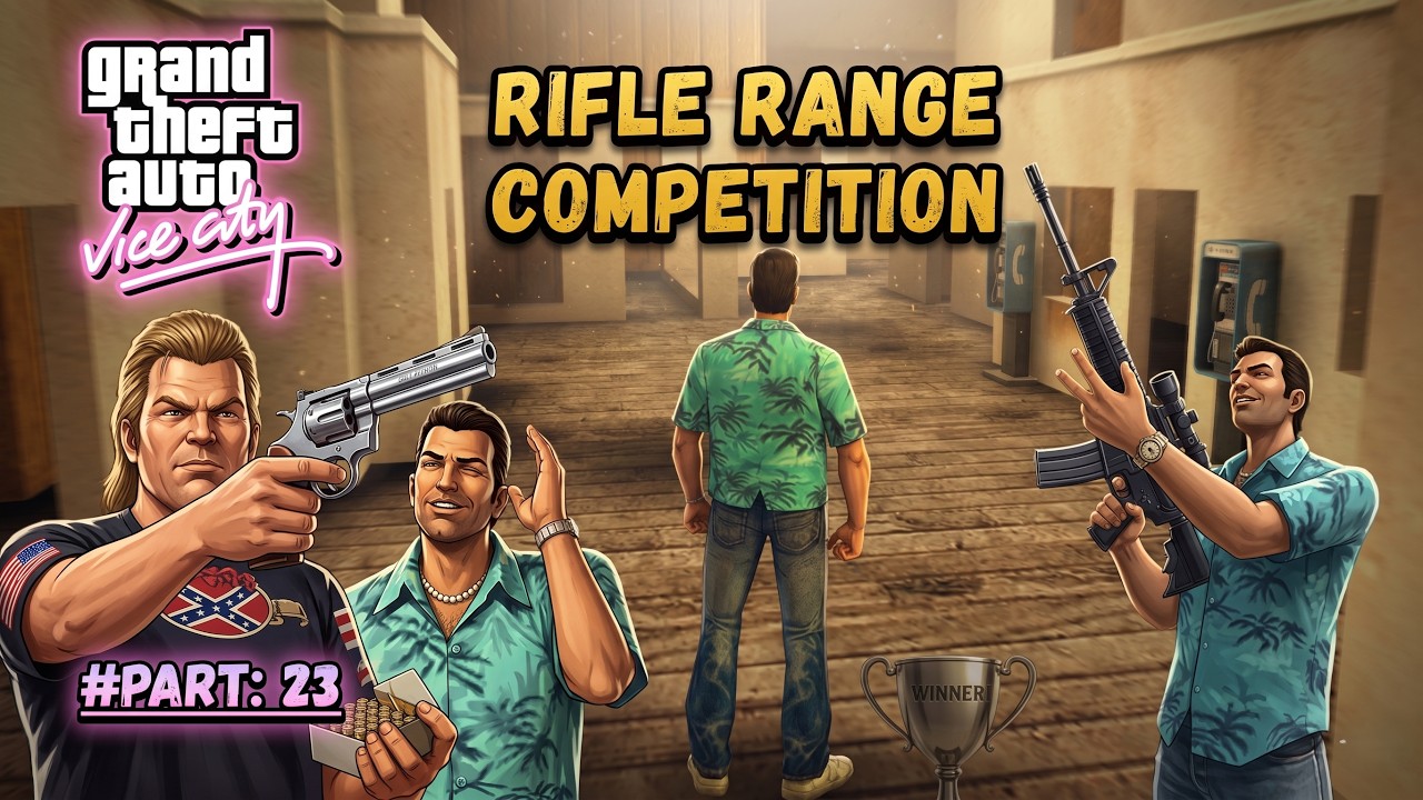 GUN Shooting Challenge🤩Rifle Range At Ammu-Nation🫡 Part:23@GamerMafiaOfficial #gta #vicecity