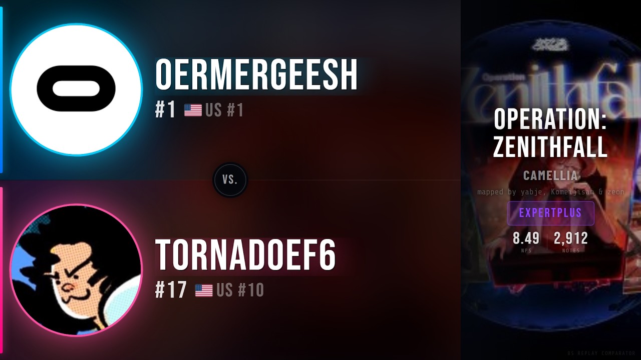 [Beat Saber] Oermergeesh Vs. TornadoEF6 | Camellia - Operation: Zenithfall [Expert+]
