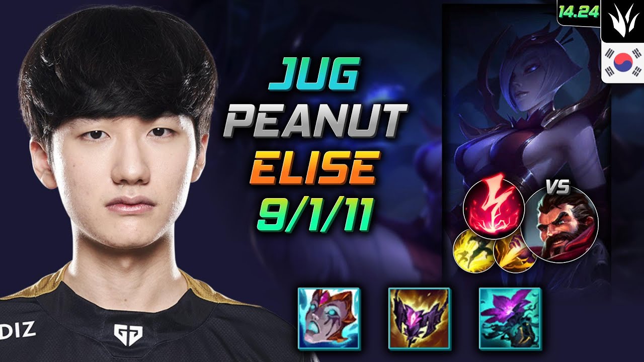 Elise Jungle Build Peanut Liandry's Torment Electrocute - LOL KR Master Patch 14.24