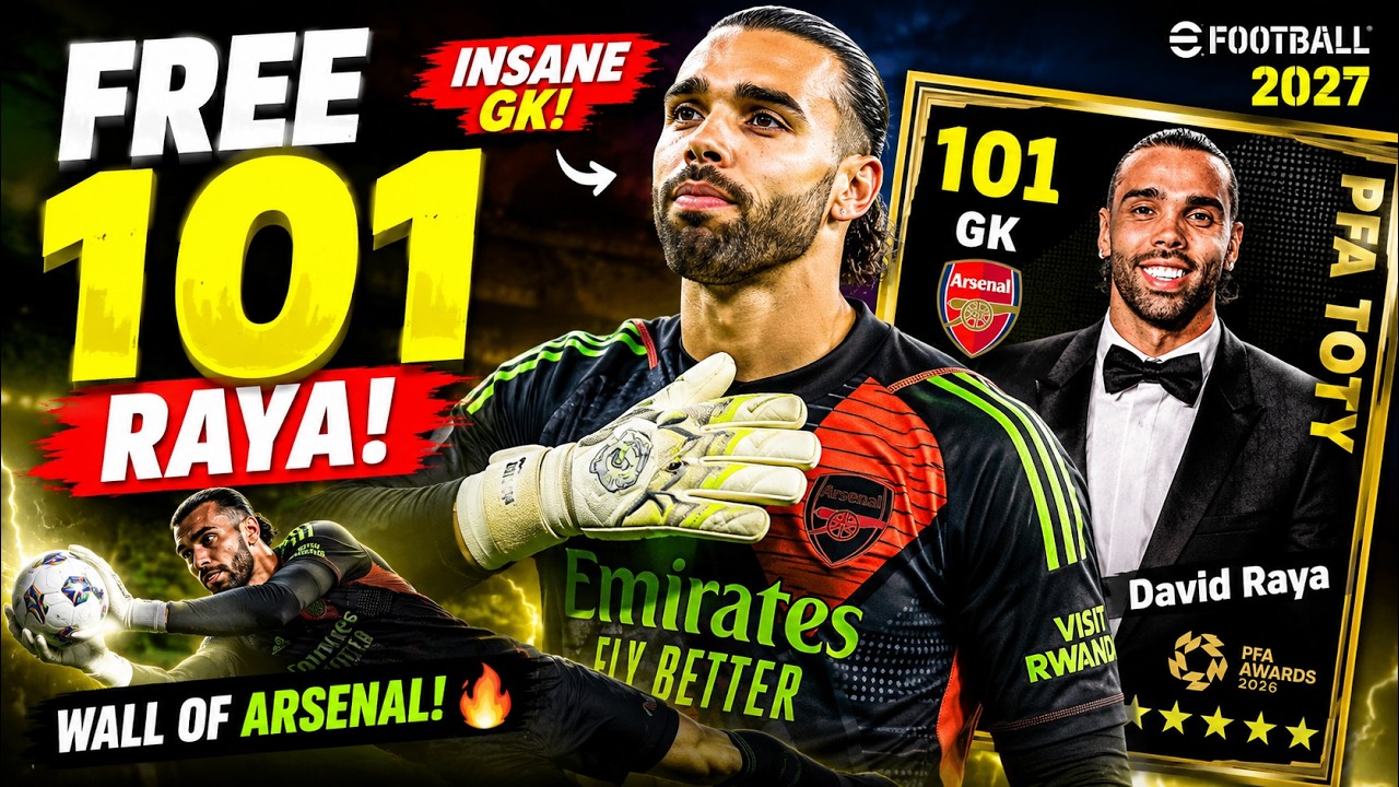 БЕСПЛАТНЫЙ Давид Райя с рейтингом 101 &mdash; это БЕЗУМИЕ! 😱🔥 2026 PFA TOTY Лучшая прокачка вратаря | e...