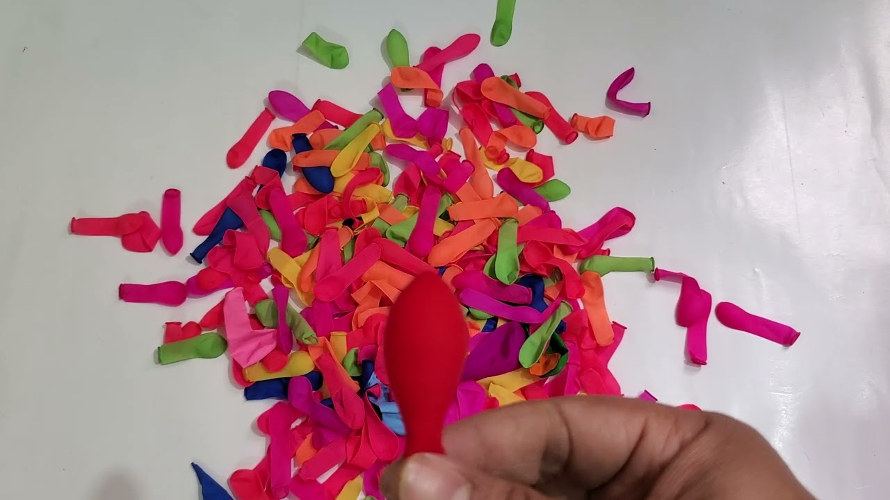 Satisfying Asmr Unboxing Colourful Balloon 