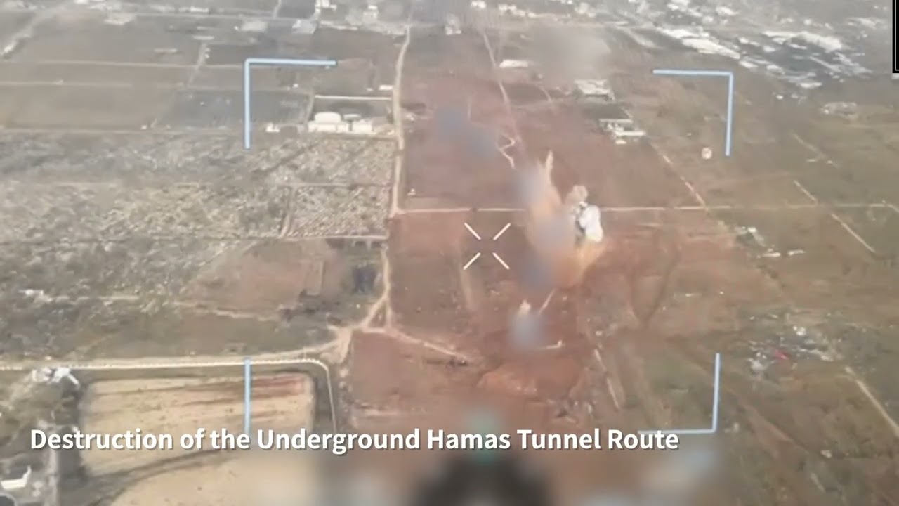 IDF: Destruction of underground tunnel route in Gaza