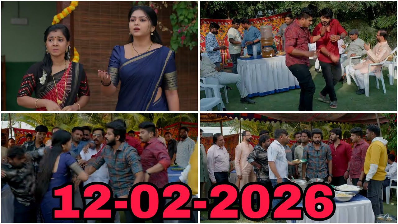 మీనా చంప పగలగొట్టిన బాలు సంతోషంగా ఉన్న ప్రభావతి 12/02/2026