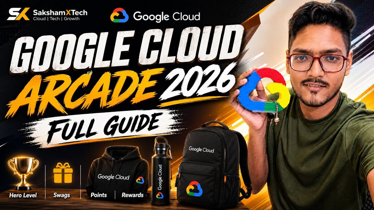 🚀 Google Cloud Arcade 2026 Master Guide | FREE Swags 🎁 Hero Level 🏆 Points, Labs & Rewards #google