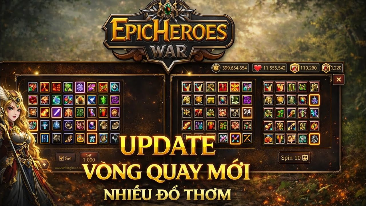 Update Vòng quay mới! Trang bị ngon, Tướng xịn 🔥 Rusman Epic