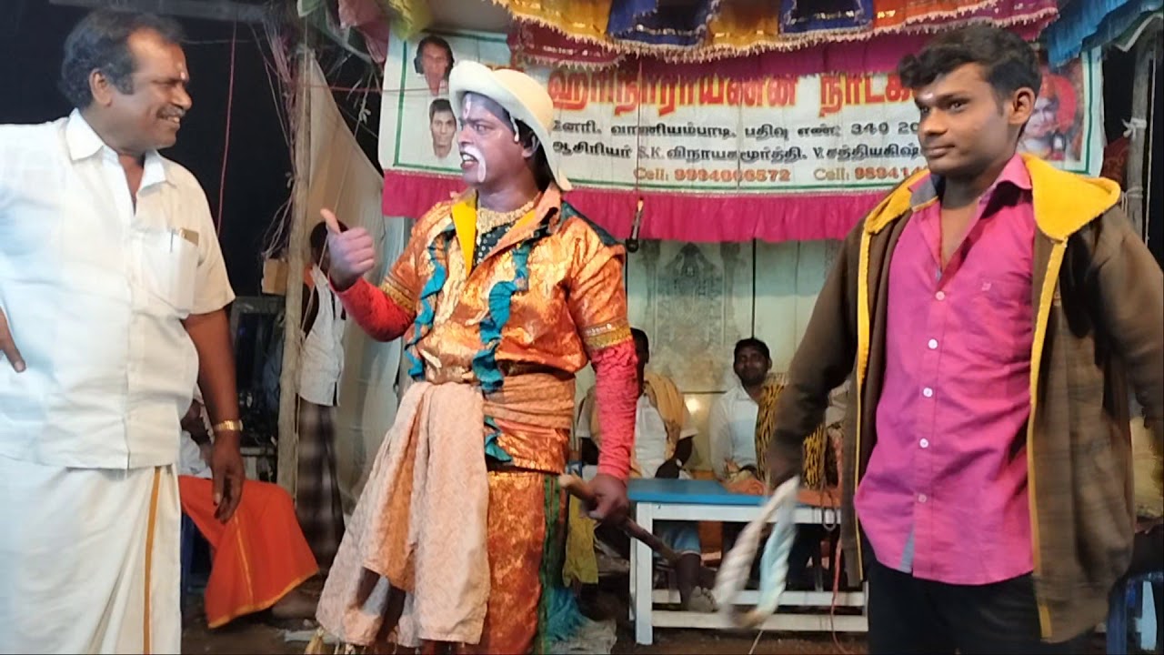 Baban comedy மகிடா சுரன் சண்டை #Therukoothu#ShreeHariNarayananNadagaSaba#தெருகுத்து part 1 2