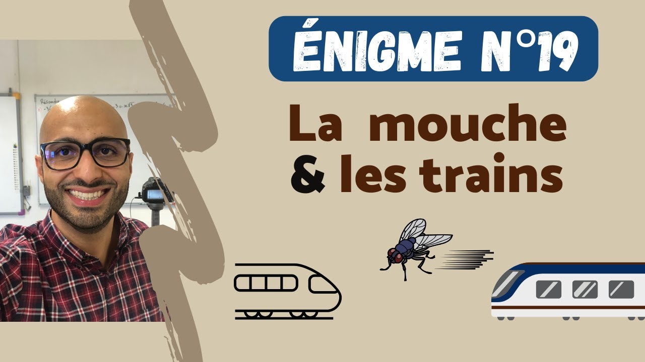 Énigme n°19 : LA MOUCHE ET LES TRAINS