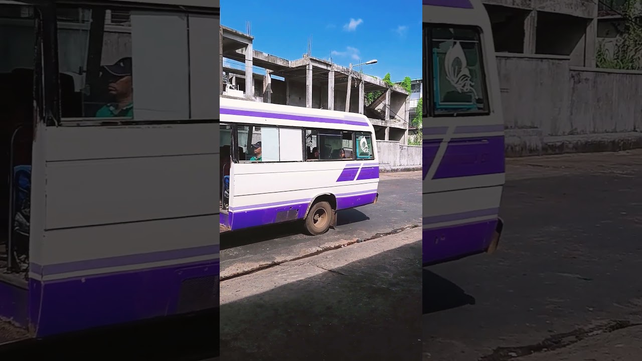 OLD ISUZU JOURNEY SMALL BUS STILL OPERATING ON ROUTES IN SRI LANKA