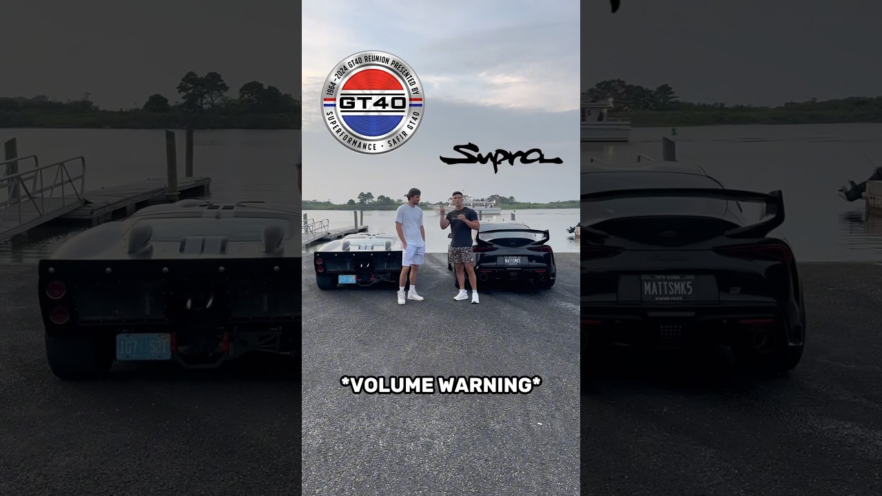 INSANE Ford GT40 VS. MK5 Supra REV BATTLE 🔥 #toyotasupra #toyota #supra #cars #bmw