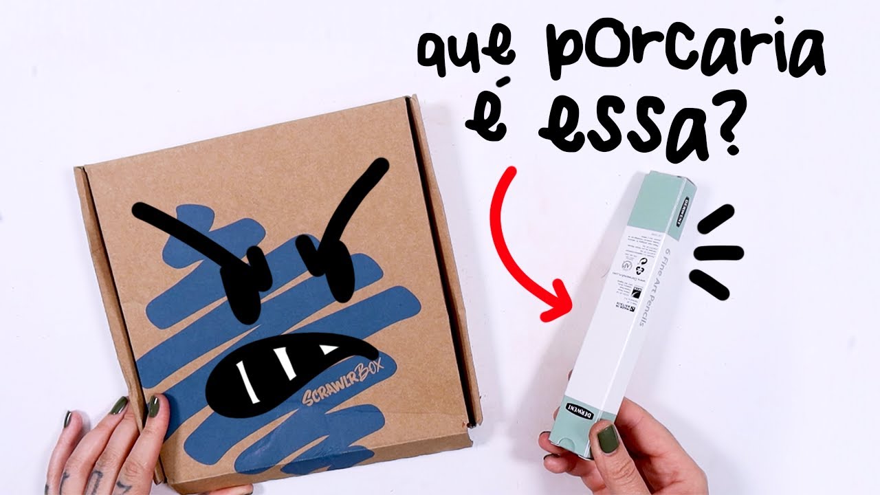 DECEPCIONANTE! ABRINDO  A PIOR CAIXA MISTERIOSA DE MATERIAIS DE DESENHO
