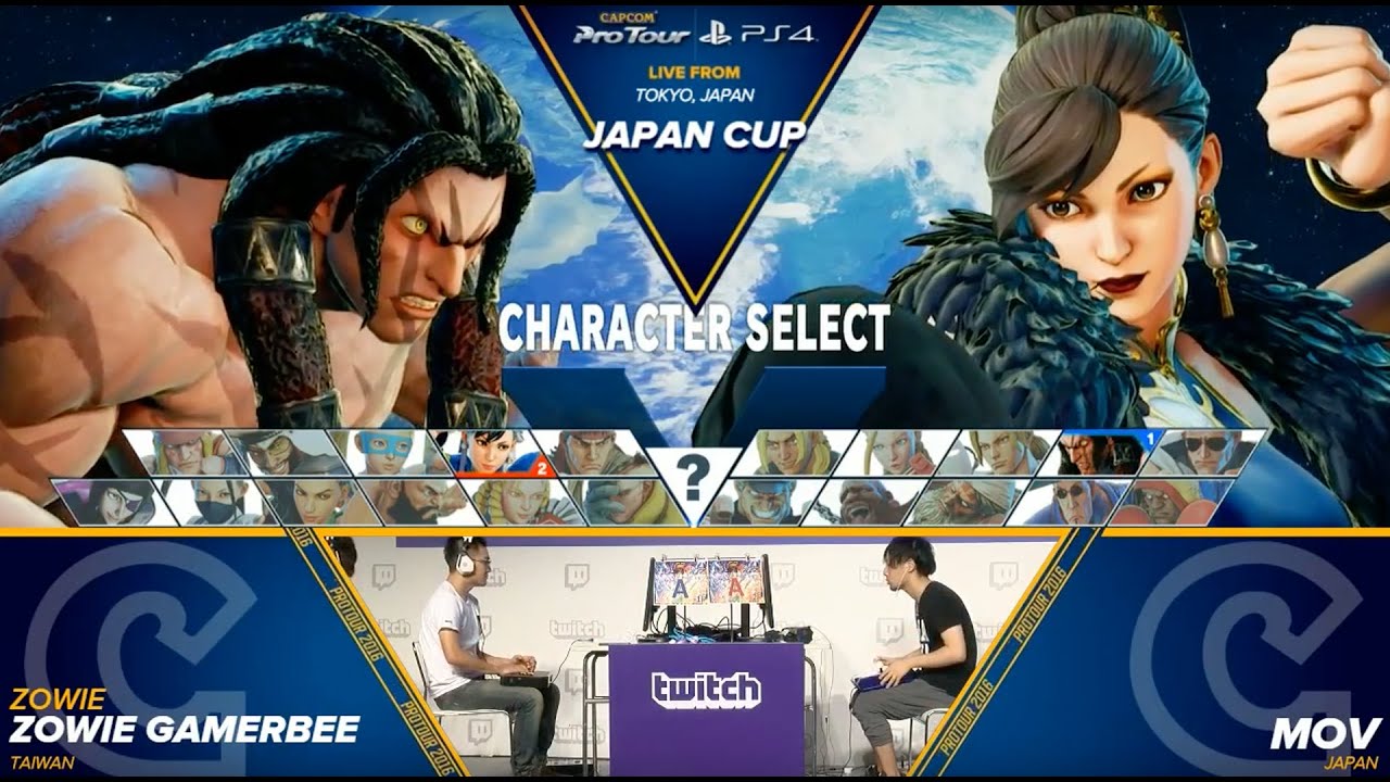 SFV: Zowie Gamerbee vs MOV - Japan Cup 2016 Top 8 Winners - CPT 2016