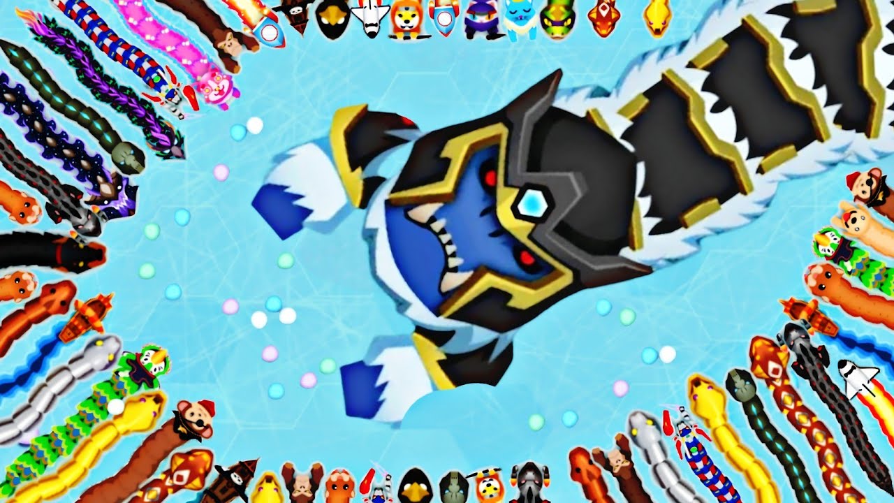 Snake io King cold snake record break the best #gameplay