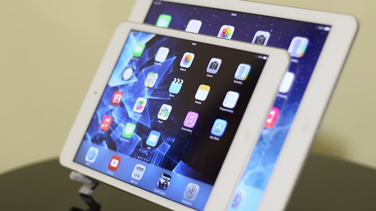 Apple iPad Air vs iPad mini 2 Retina - por&oacute;wnanie PL
