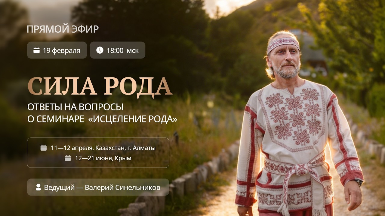 Прямой эфир «Сила Рода. Ответы на вопросы о семинаре “Исцеление рода”»