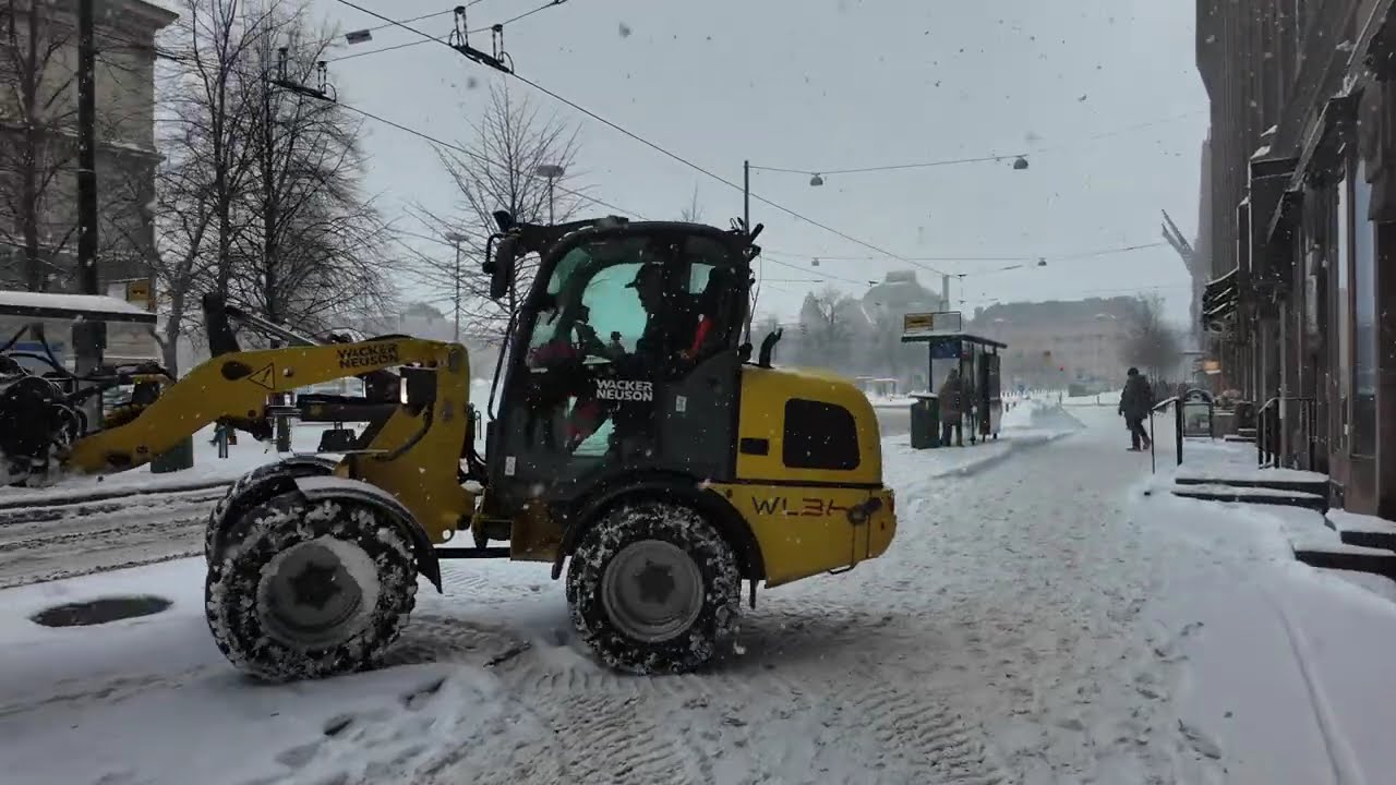 Helsinki Snow Walk ❄️🇫🇮 Magical Winter Walk in Finland | 4K Nordic Slow TV