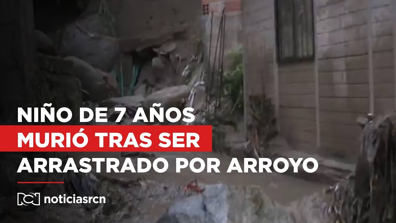Hallan muerto a niño de 7 años desaparecido en Bello, Antioquia tras lluvias torrenciales