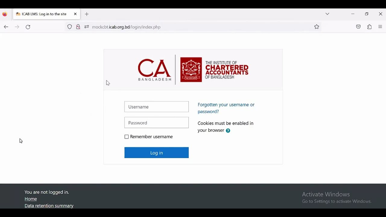 Demo CA Certificate Level Online Exam