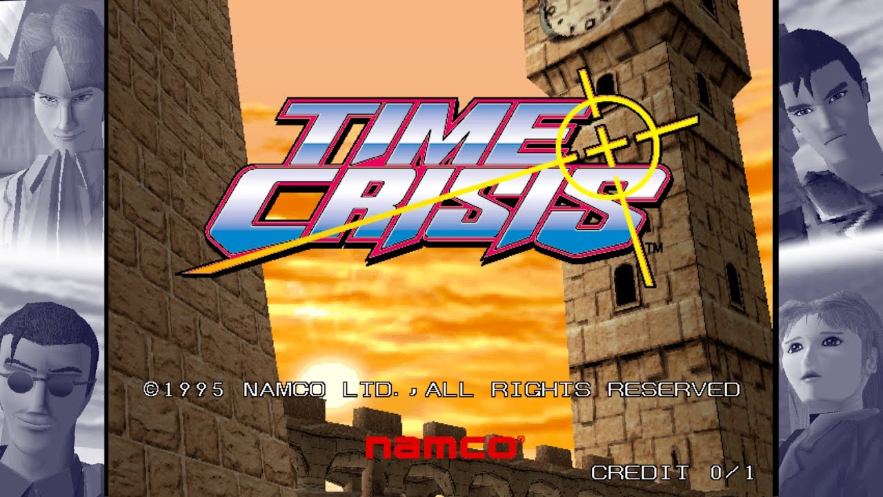 [Arcade Longplay] 1995 Time Crisis (with attract demos, Korean subtitles) 타임 크라이시스 (인게임 대화 자막 포함)