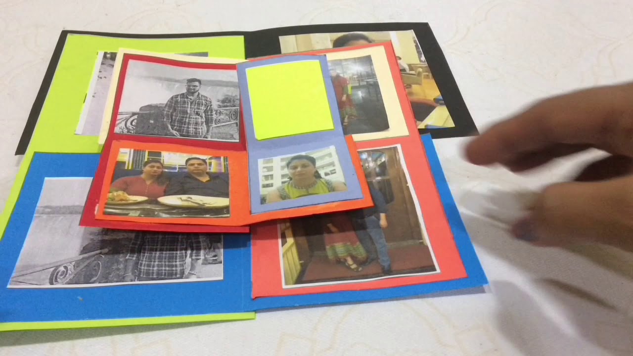 Maze card | photo card | scrapbook tutorial