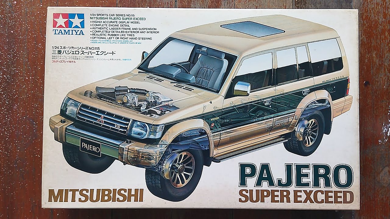 Tamiya 1/24 Mitsubishi Pajero Super Exceed | Plastic Model Kit Unboxing