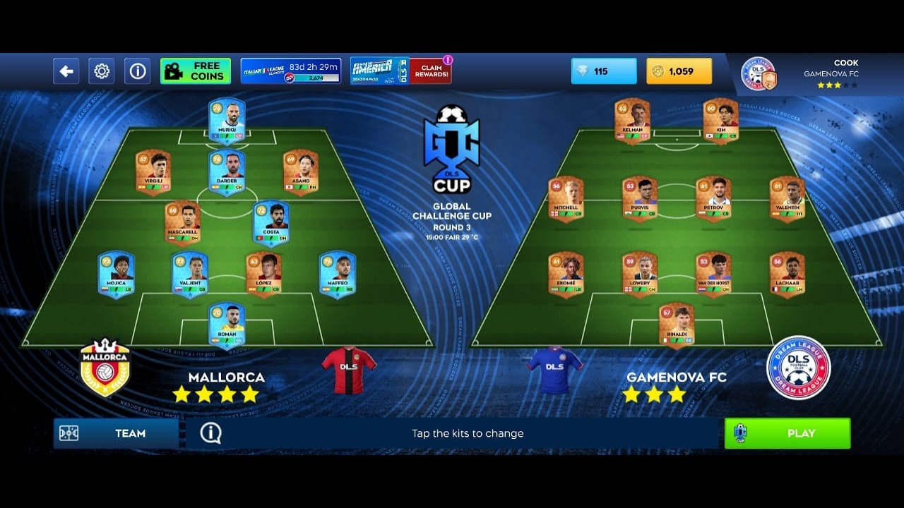 Dream League Soccer 2026 | DLS26 | Career Cup | Mallorca | Match Video