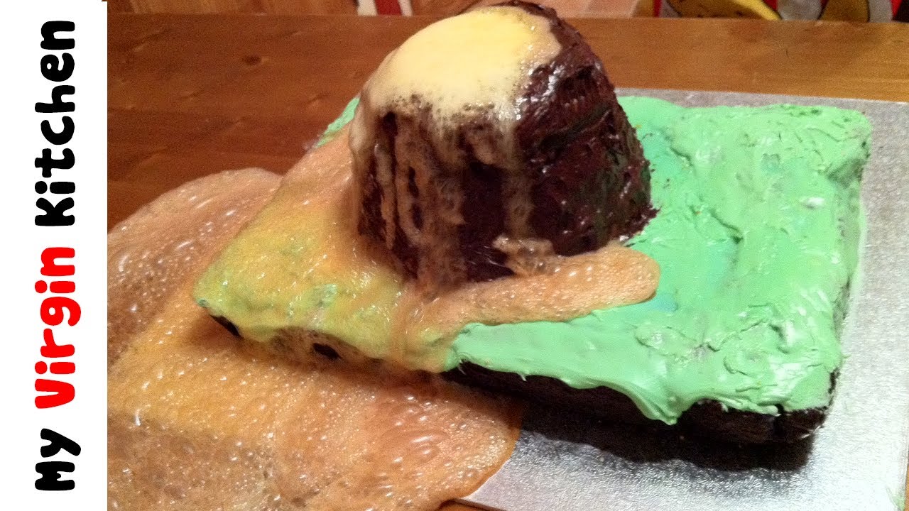 ERUPTING VOLCANO CAKE
