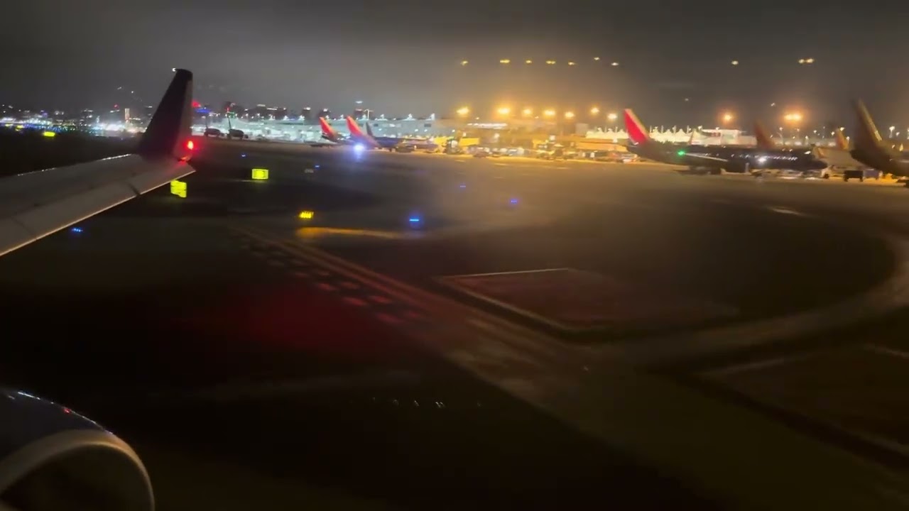 Beautiful San Diego SAN Night Landing July 11, 2025