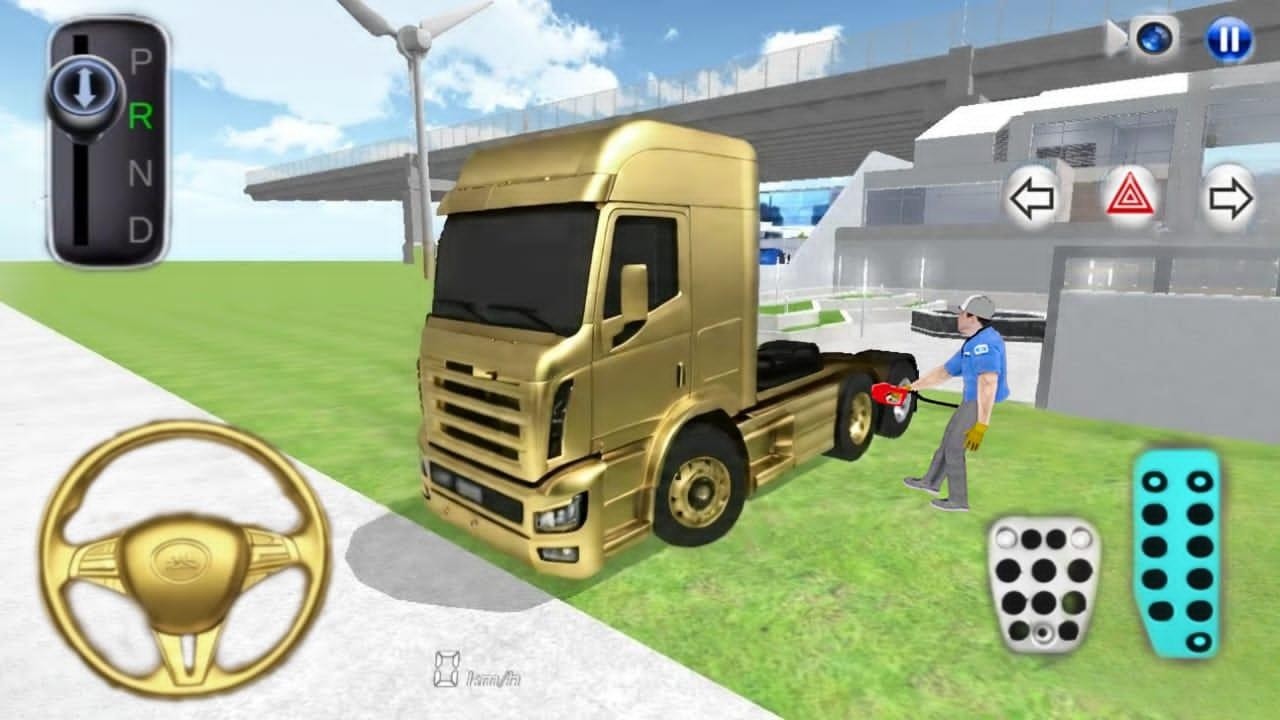 New Hyundai Xcient Truck Parking At Villa  - 3D Driving Class 2026- Android Gameplay-truck Game .