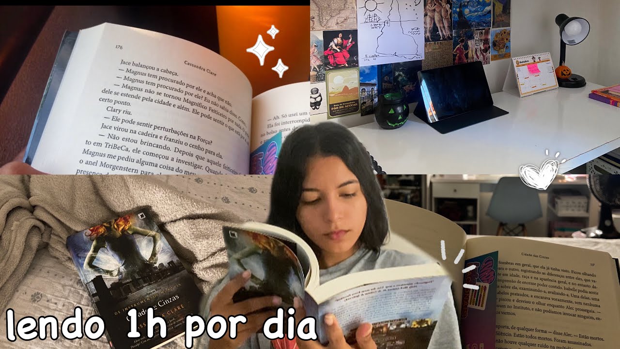 Lendo 1 hora por dia durante uma semana 📖✨