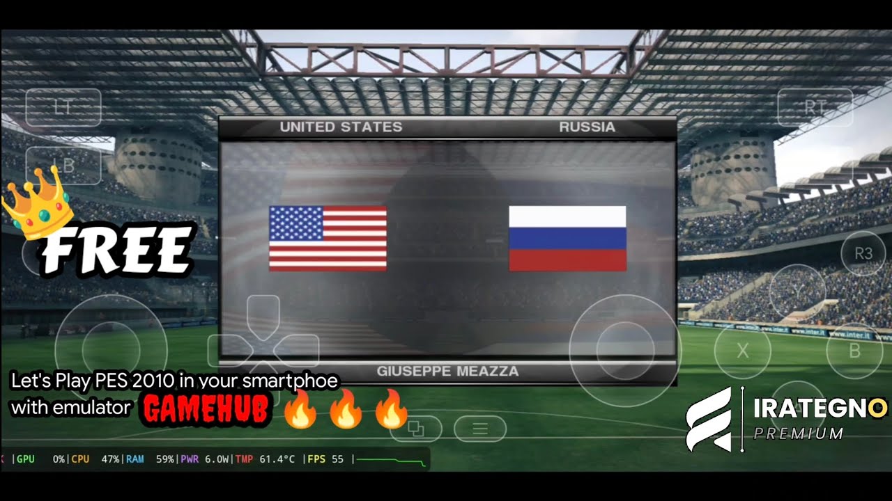 🔴 How to play PRO EVOLUTION SOCCER 2010 on the Gamehub emulator? Watching this VIDEO.. 🔥🔥🔥