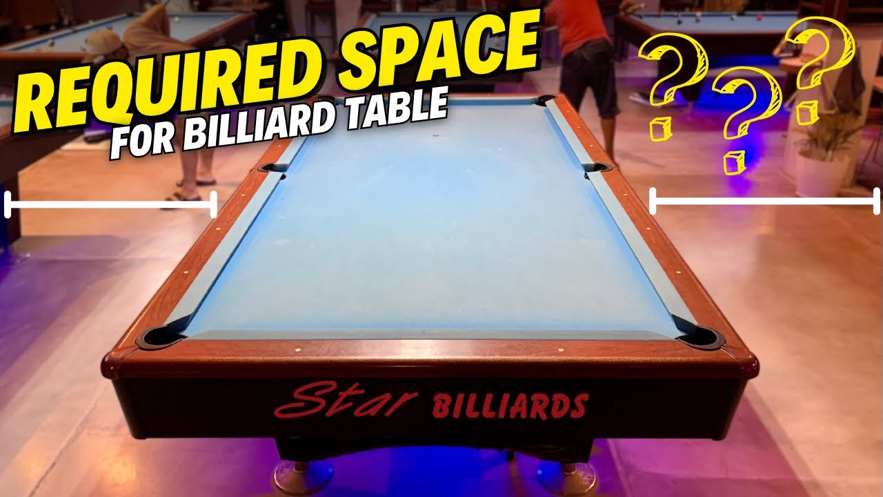 Kailangan na sukat para sa billiard table? | Negosyong bilyaran