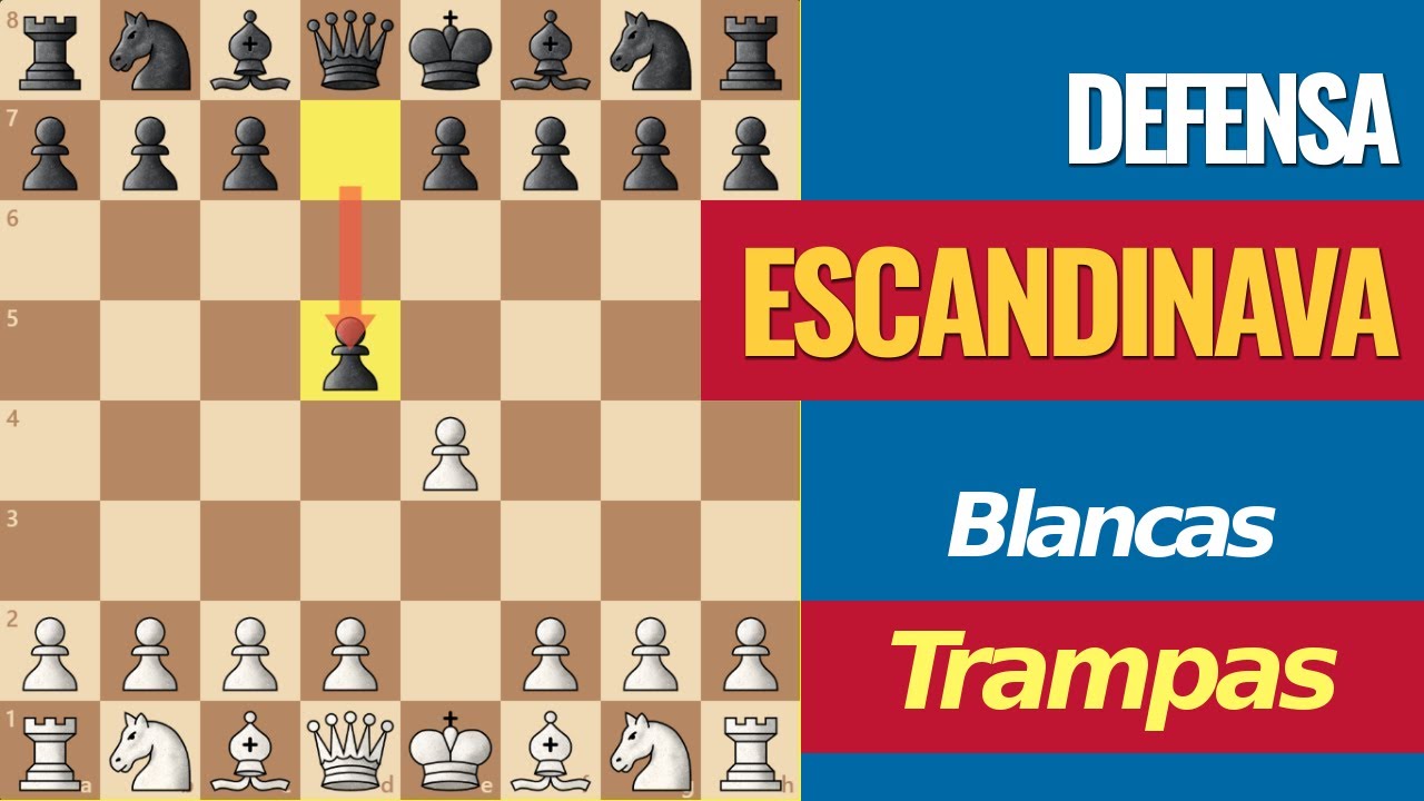 🤩 Trampas GENIALES contra la Defensa ESCANDINAVA (75% de éxito)