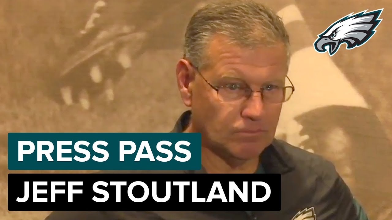 Jeff Stoutland Talks Lane Johnson's Grit & O-Line Versatility | Eagles Press Pass